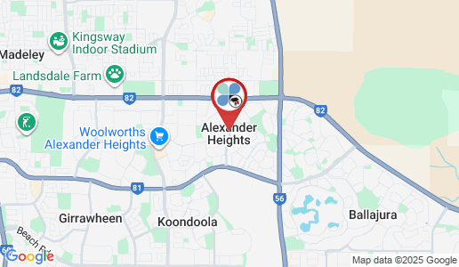 Alexander Heights google map