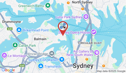 Balmain East google map