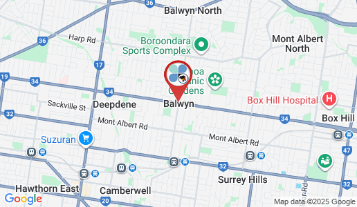 Balwyn google map