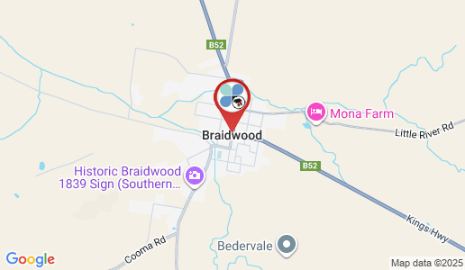 Braidwood google map