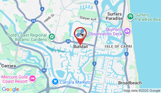 Bundall google map