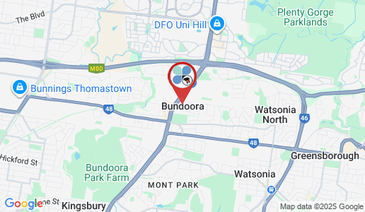 Bundoora google map