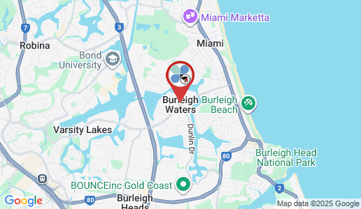 Burleigh Waters google map