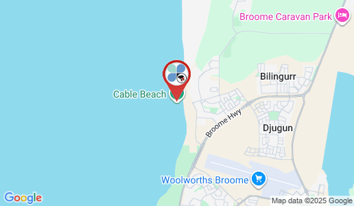 Cable Beach google map