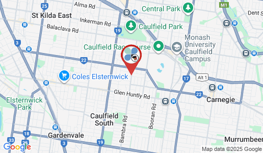 Caulfield google map