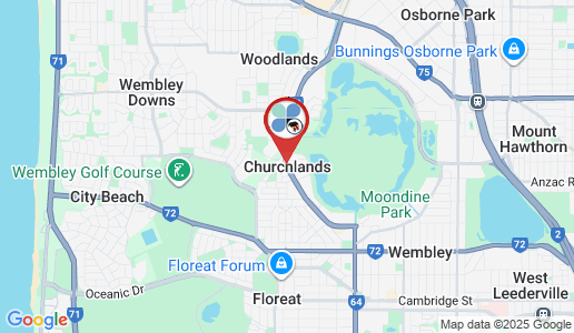 Churchlands google map