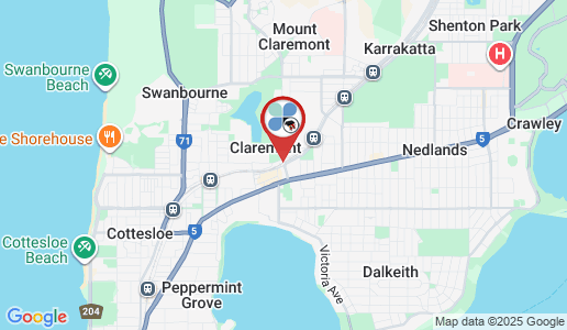 Claremont google map