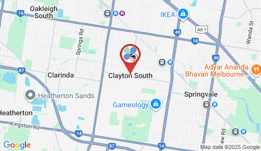 Clayton South google map