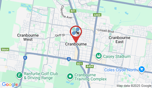 Cranbourne google map
