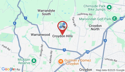 Croydon Hills google map