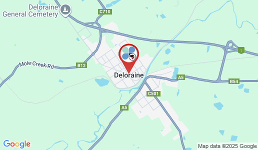 Deloraine google map