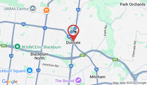 Donvale google map