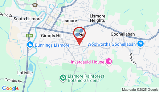 East Lismore google map