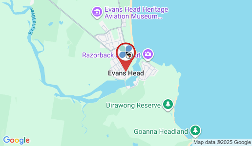 Evans Head google map