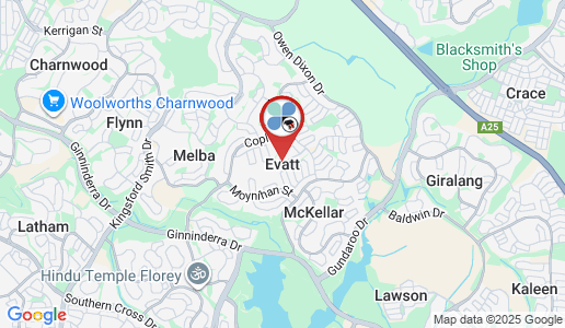 Evatt google map