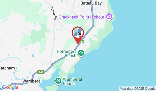 Forresters Beach google map