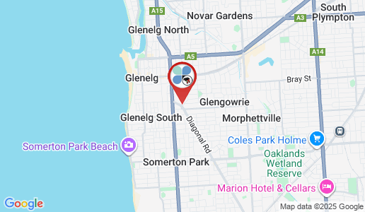 Glenelg East google map