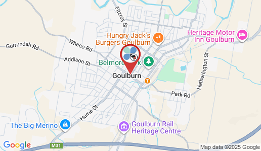 Goulburn google map
