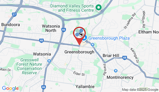 Greensborough google map