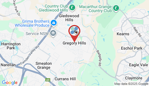 Gregory Hills google map