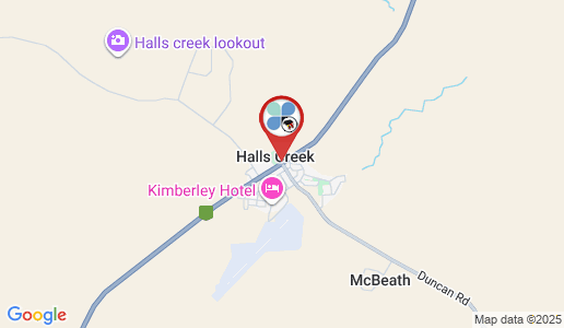 Halls Creek google map