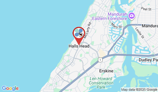 Halls Head google map