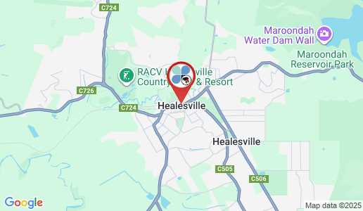 Healesville google map