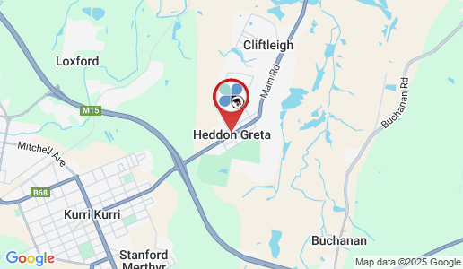 Heddon Greta google map