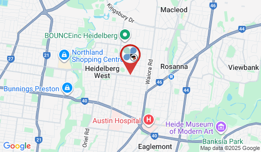 Heidelberg Heights google map
