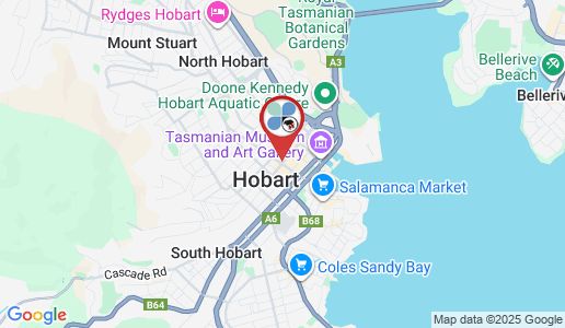 Hobart google map