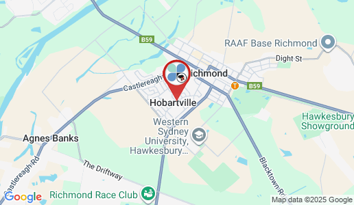 Hobartville google map