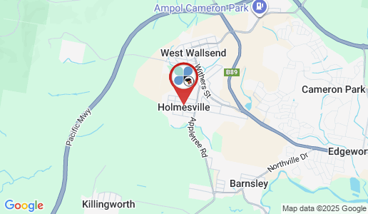 Holmesville google map