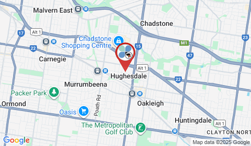 Hughesdale google map