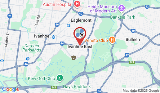 Ivanhoe East google map