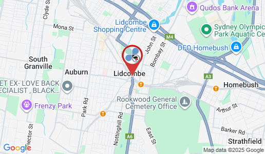 Lidcombe google map