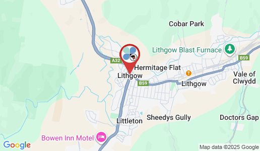 Lithgow google map