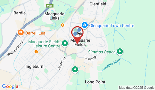 Macquarie Fields google map