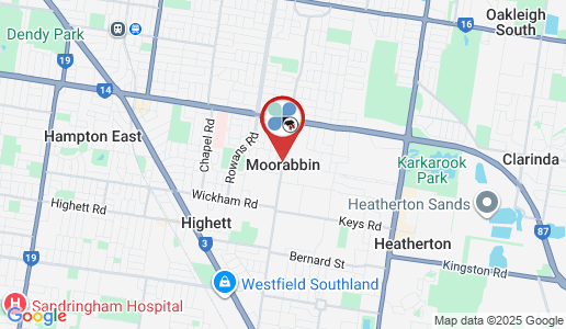 Moorabbin google map