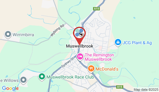Muswellbrook google map