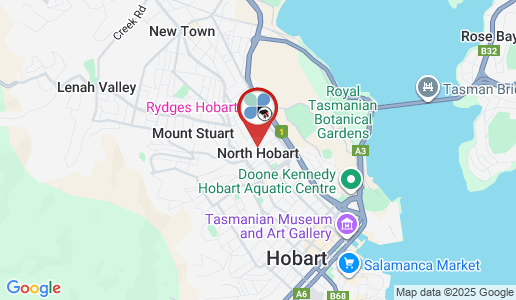 North Hobart google map