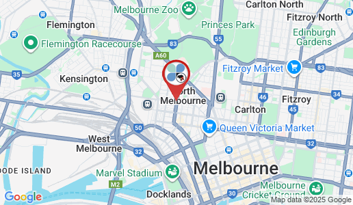 North Melbourne google map