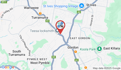 Pymble google map