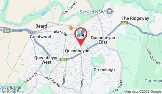 Queanbeyan google map