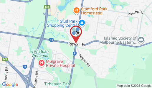 Rowville google map