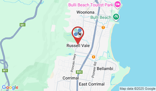 Russell Vale google map