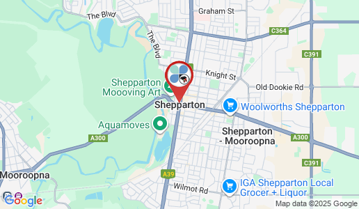 Shepparton google map