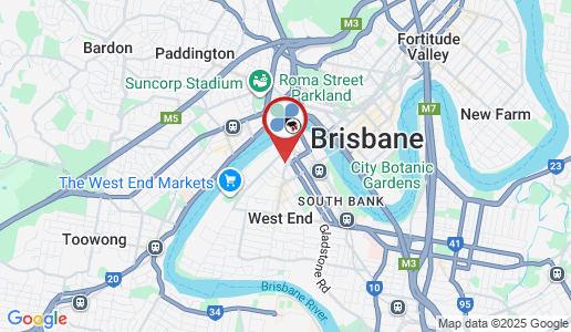 South Brisbane google map