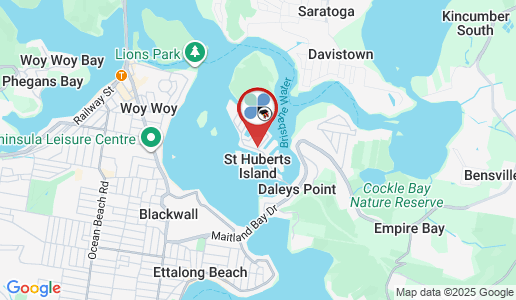 St Huberts Island google map