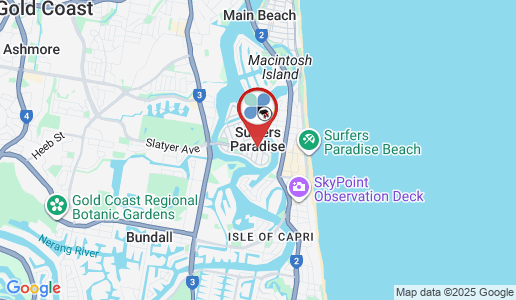 Surfers Paradise google map