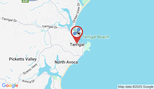 Terrigal google map